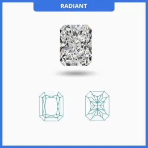 0.25CT J-K/VS2-SI1 Radiant Cut Diamond MDL#D9252-2