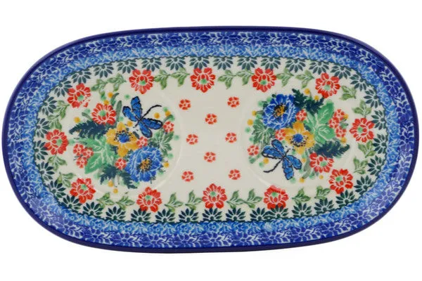 10" Sugar and Creamer Tray - Splendid Dragonfly