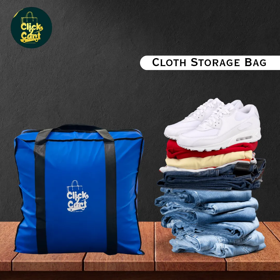 110GSM Cloths Storage Bag BLUE (3pcs)
