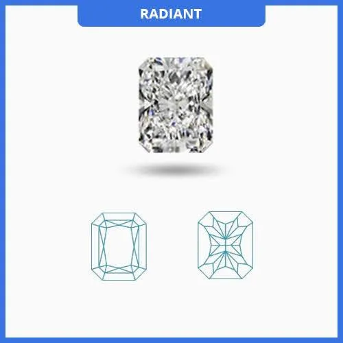 1.40CT I-J/VS Radiant Cut Diamond MDL#D9273-9