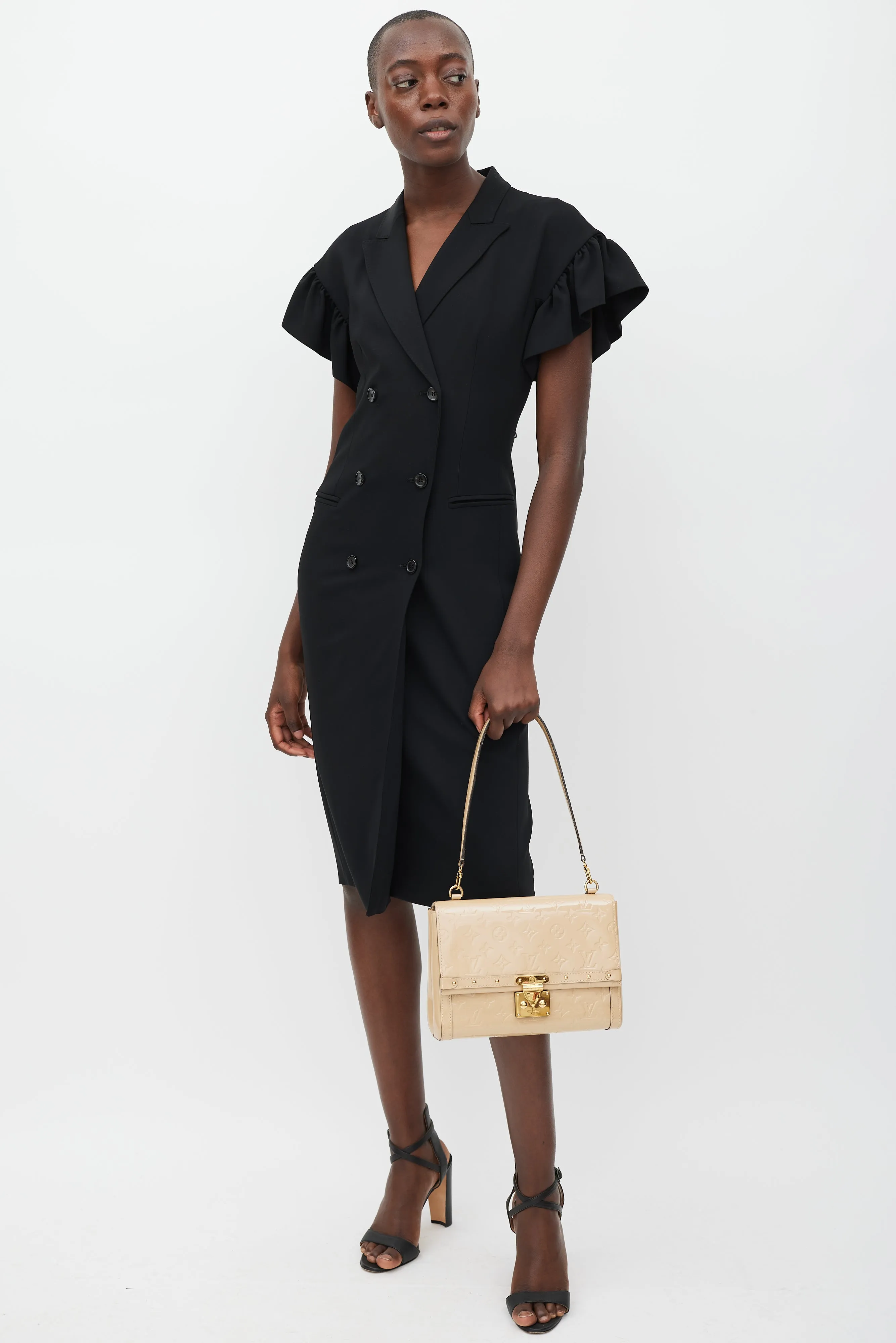 2015 Beige Monogram Vernis Leather Venice Dune Bag