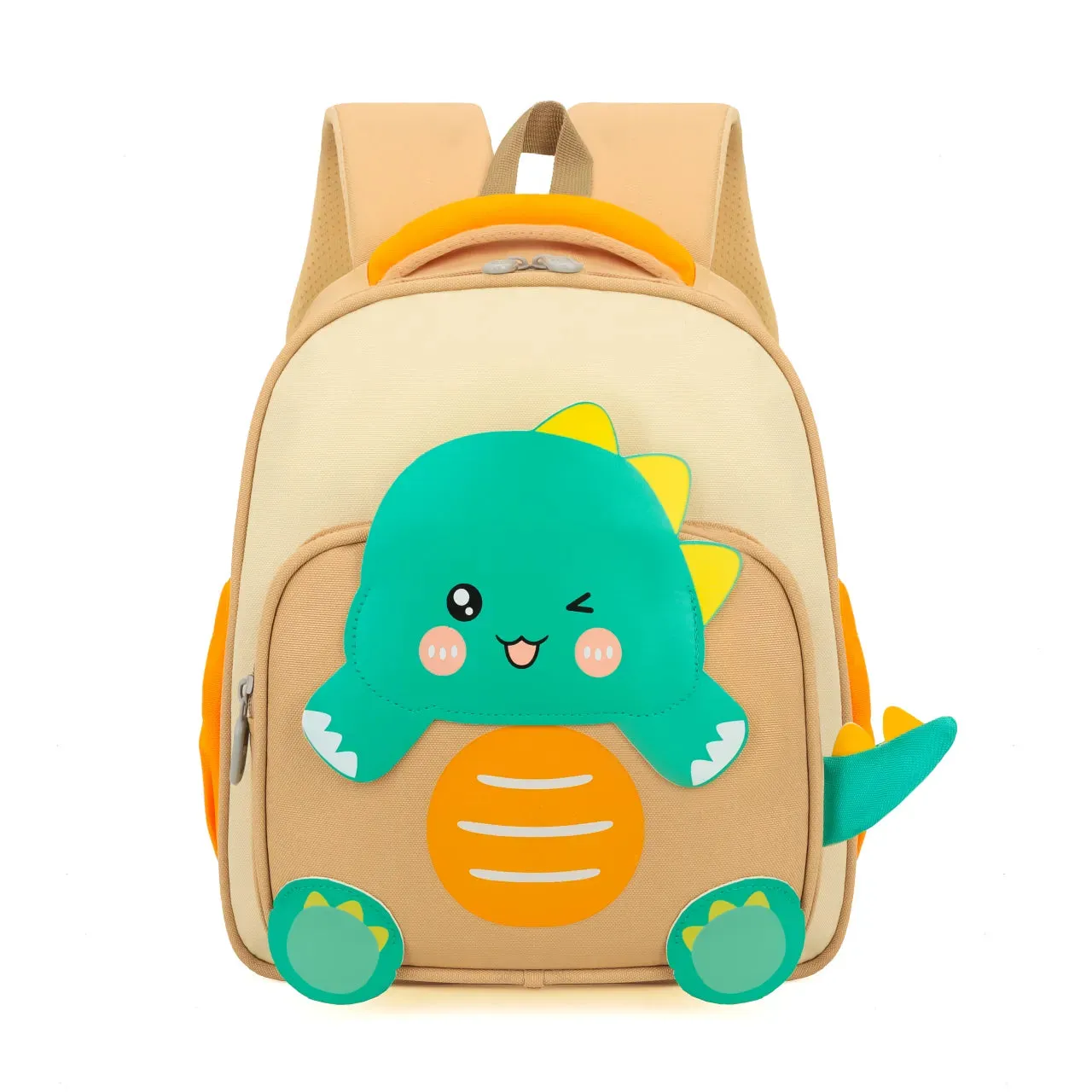 3D Dino Design School Backpack For Kids