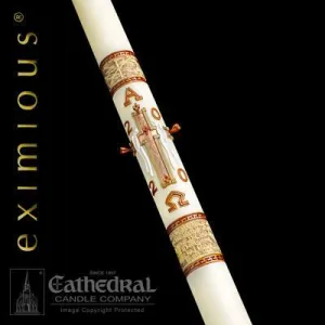 4" x 60" Luke 24 Eximious Paschal Candle