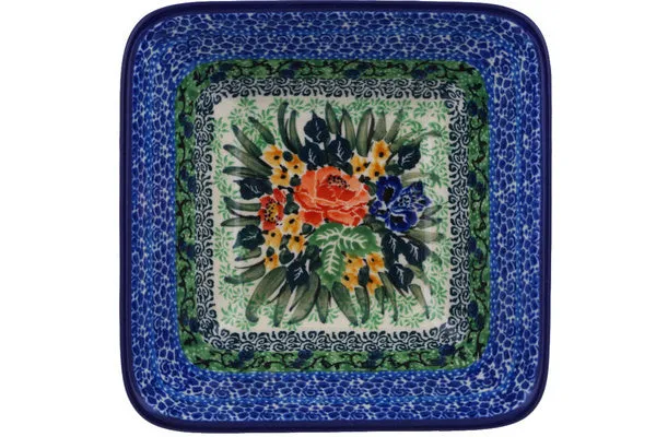 6" Square Bowl - Splendid Meadow