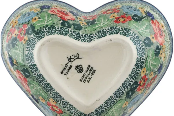 7" Heart Shaped Bowl - Splendid Meadow