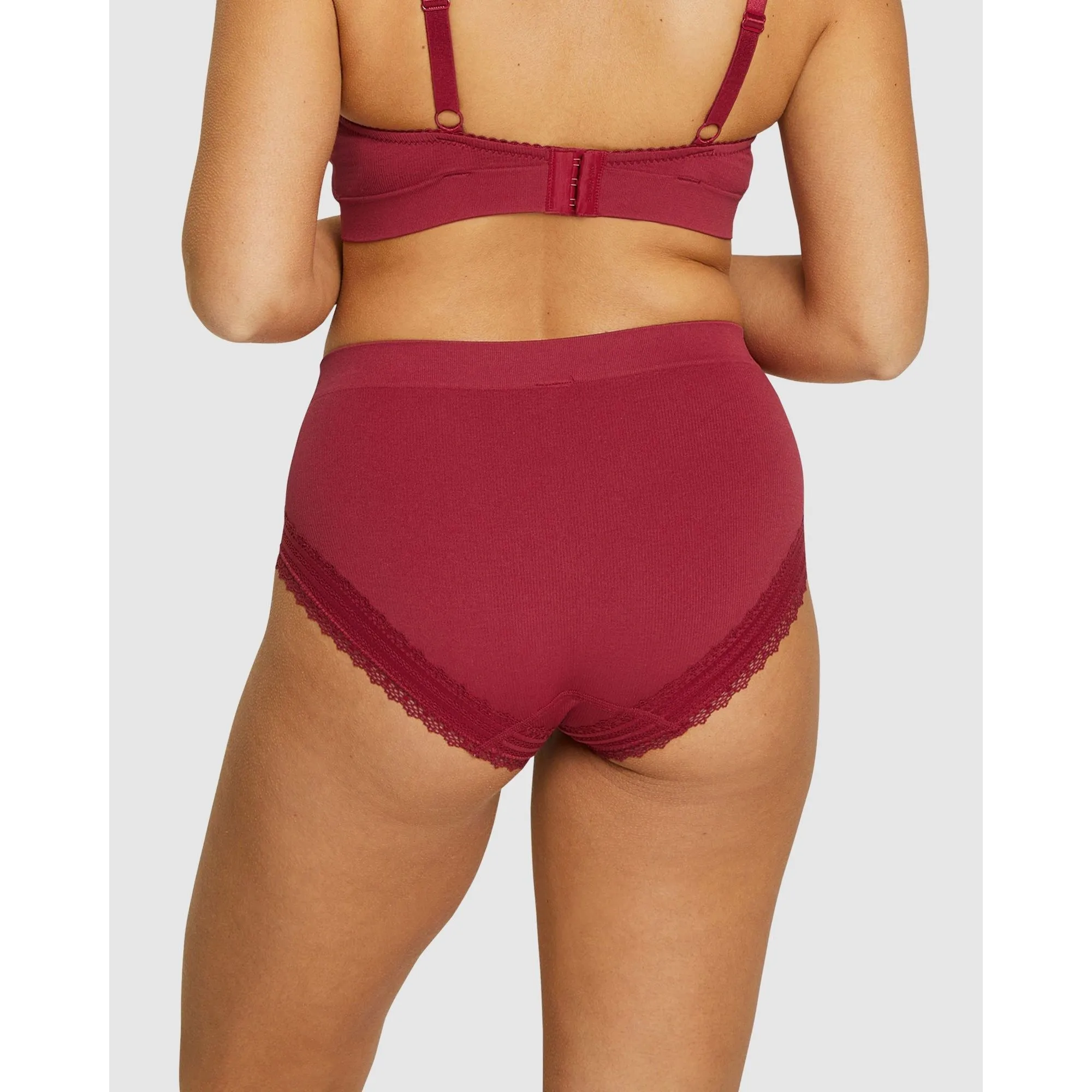 Agathe Ribbed Full Coverage Shorty Underwear