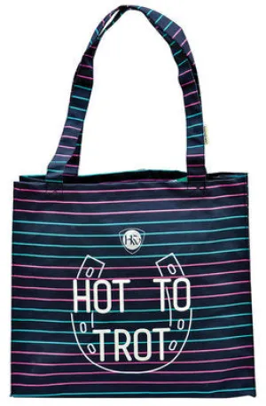 &quot;Hot to Trot&quot; Canvas Bag, Charcoal
