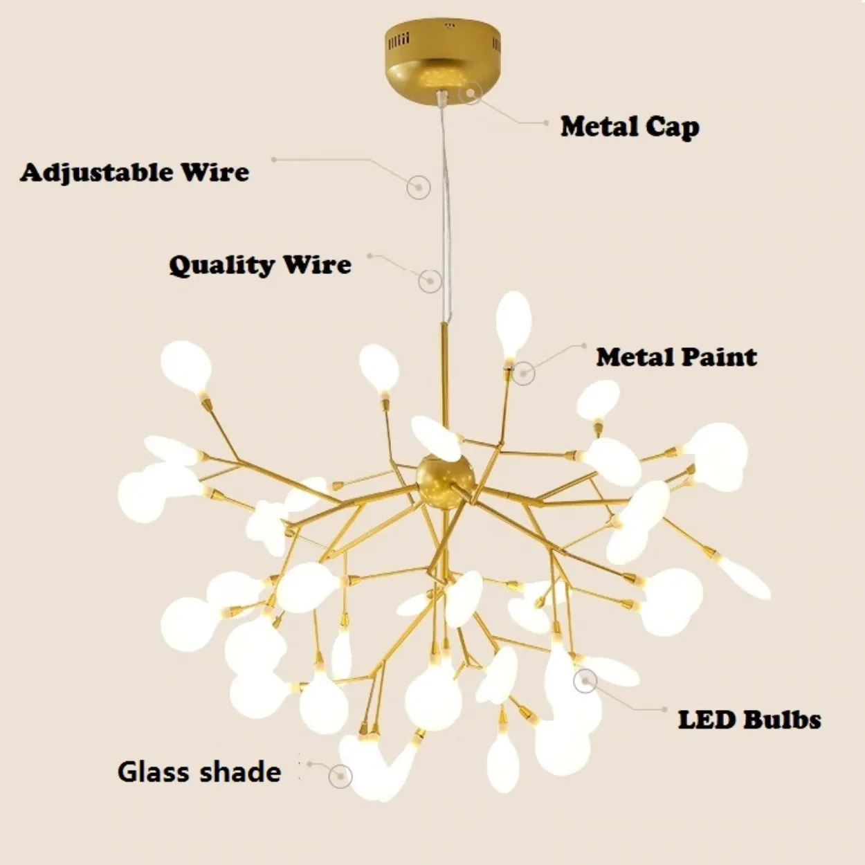 ANKUR FIREFLY CHANDELIER