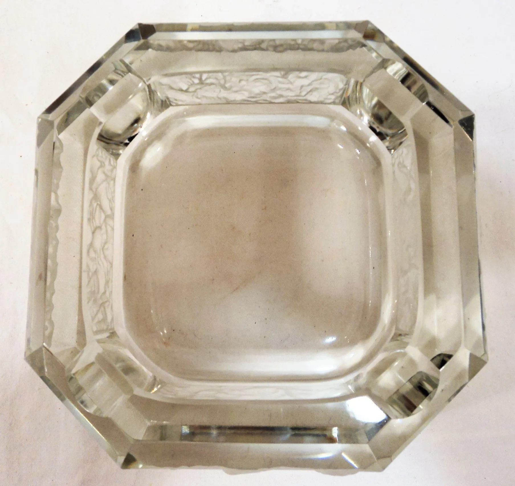 Art Deco Zodiac Crystal Ash Tray