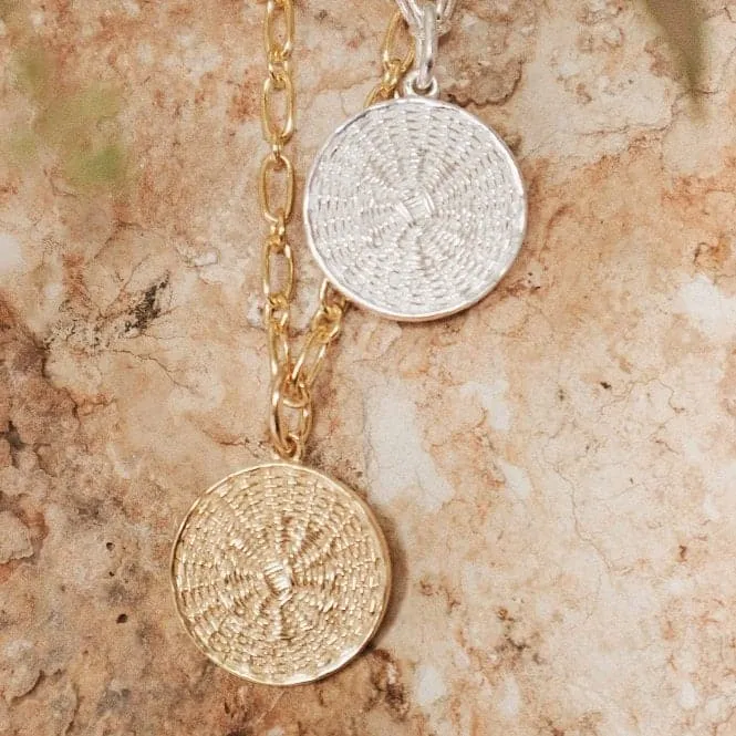 Artisan Woven 18ct Gold Plated Necklace NN04_GP
