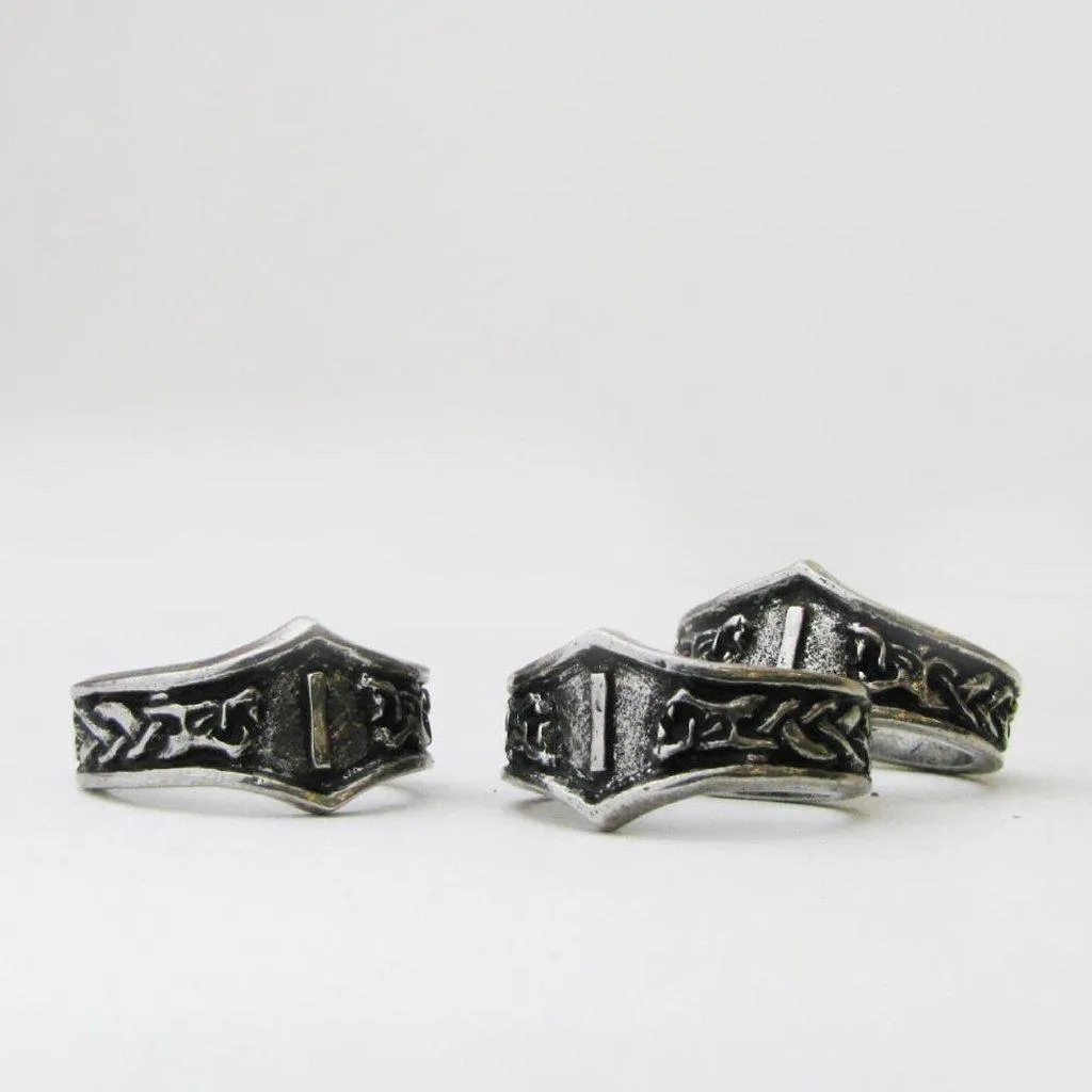 Asgard Isa Letter I Rune Ring - Adjustable