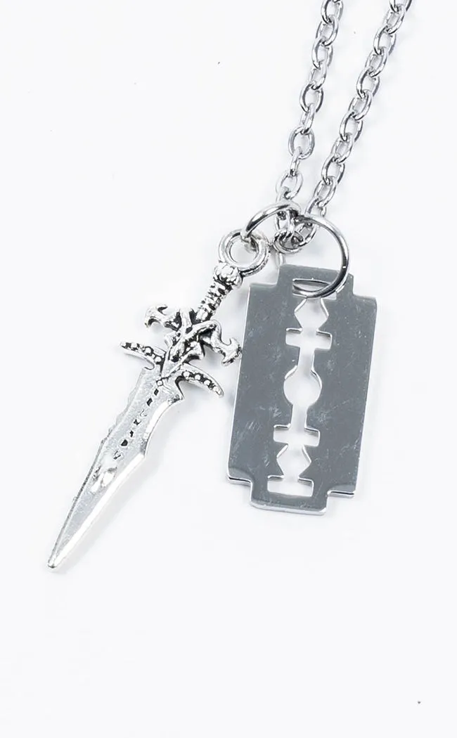 Baph-ame Razor Necklace