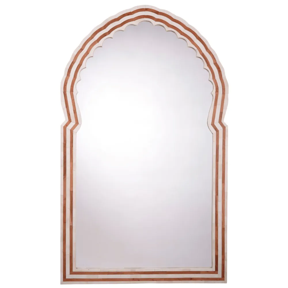 Bardot Bone & Wood Mirror