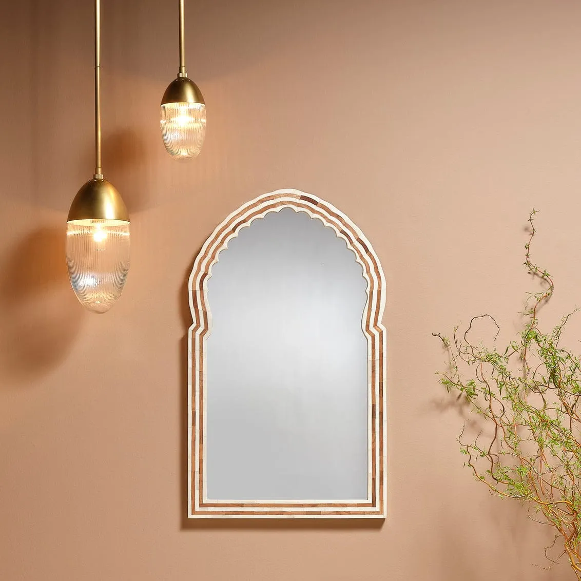 Bardot Bone & Wood Mirror