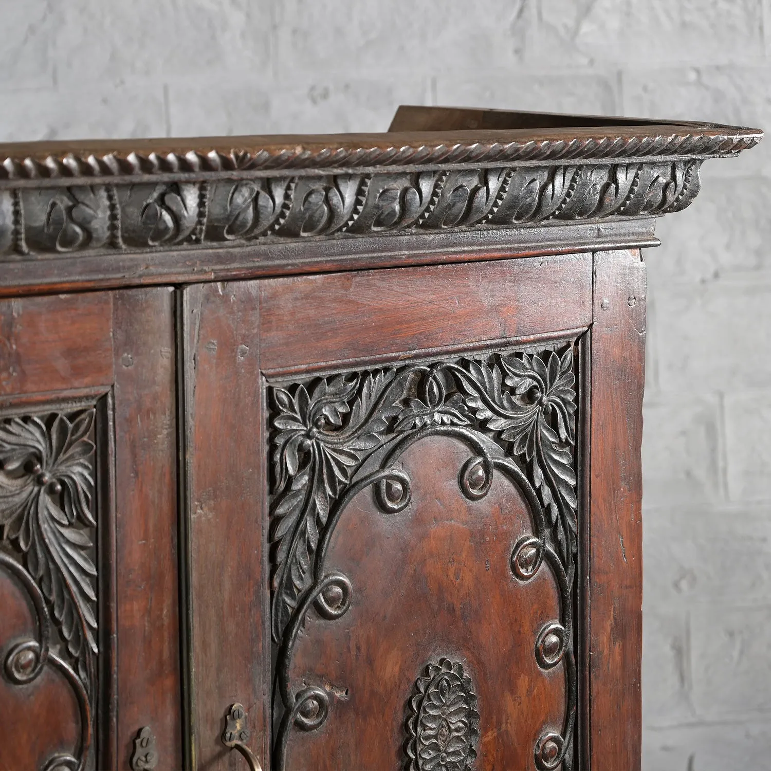 Bhuv Teak 2 Part Cabinet