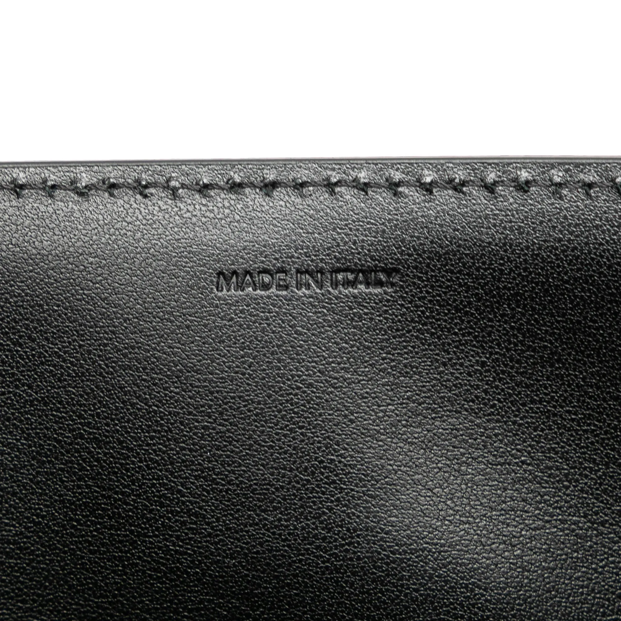Black Celine Studded Leather Evening Long Clutch