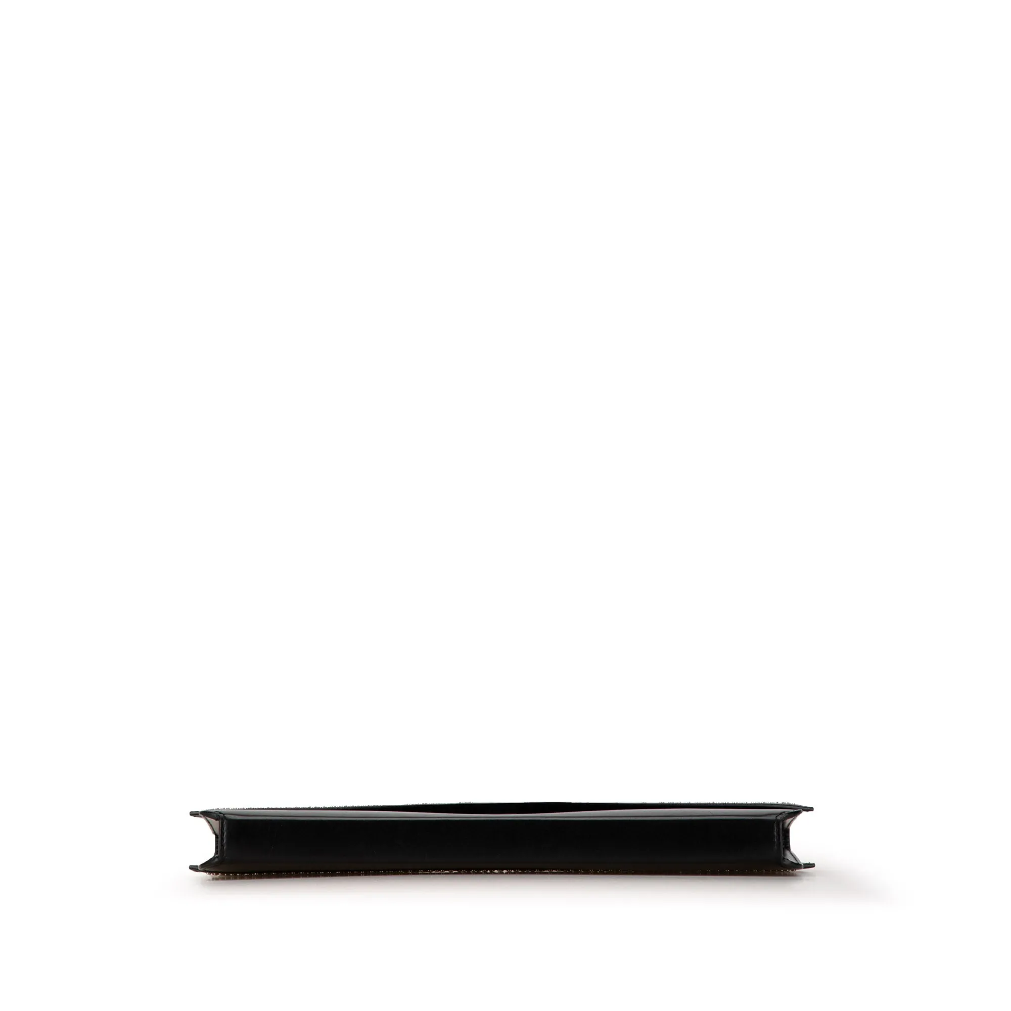 Black Celine Studded Leather Evening Long Clutch