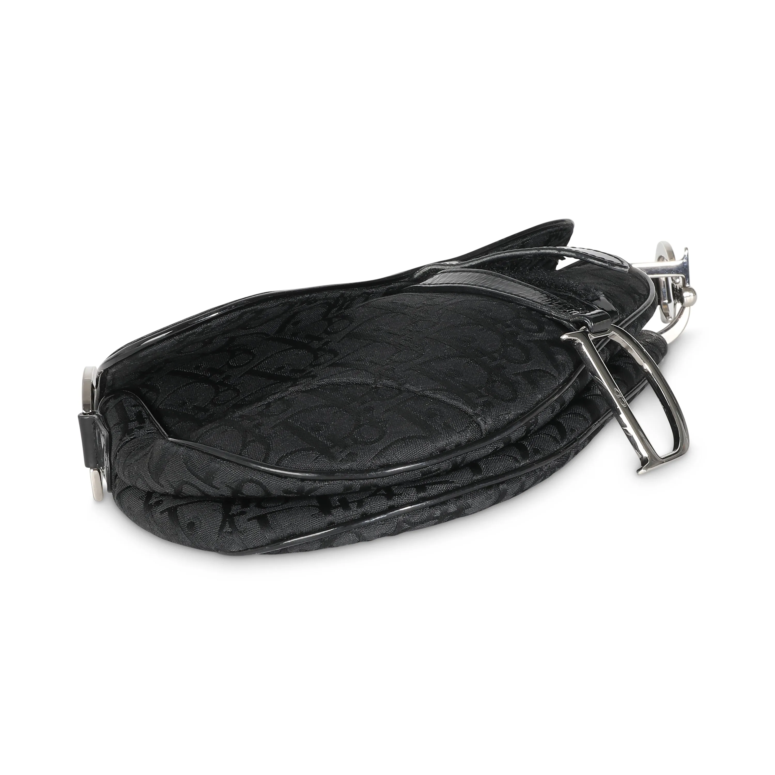 Black Diorissimo Canvas Medium Saddle Bag