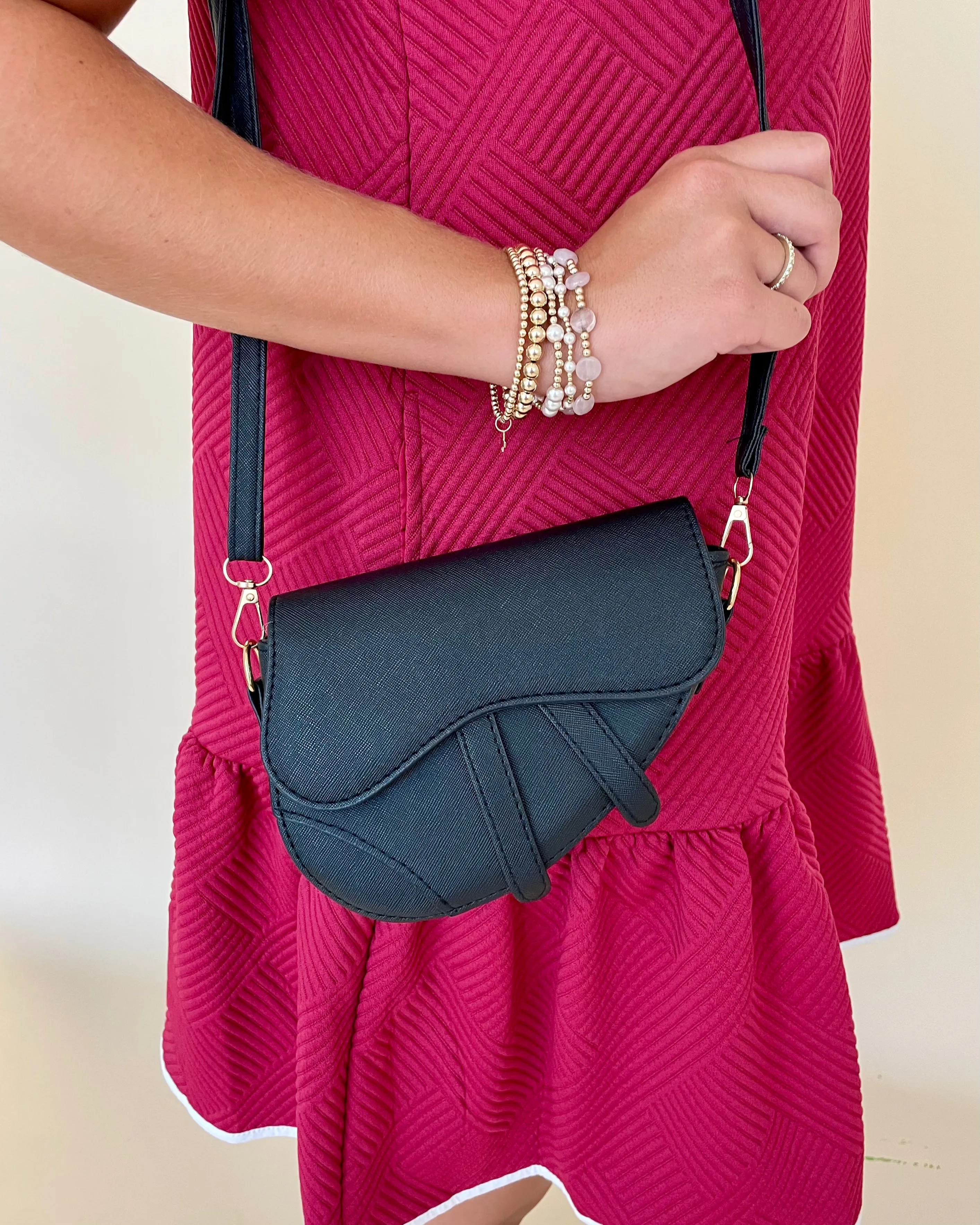 Black Mini Saddle Bag