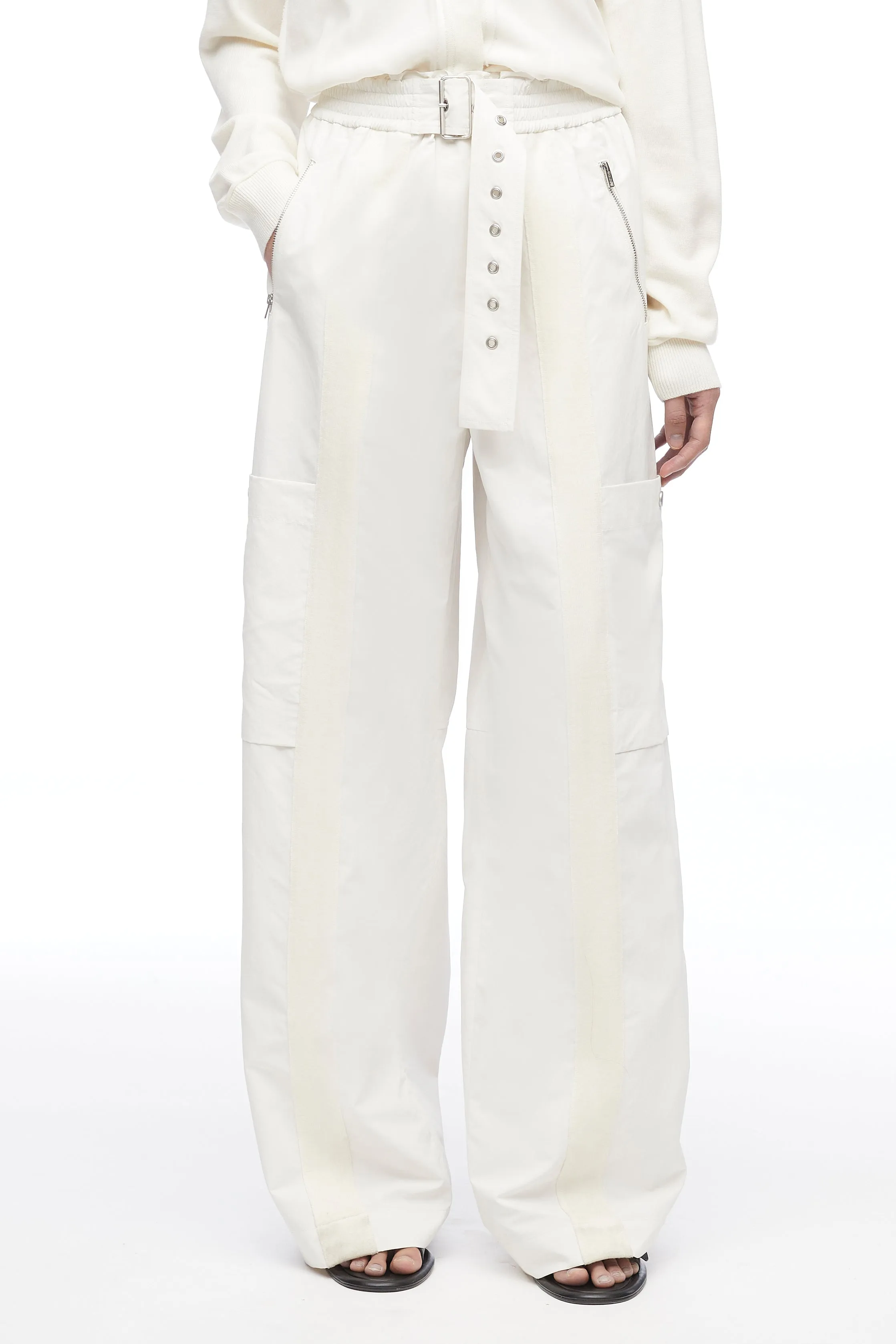 Black Recycled Tech Poly Cargo Pant