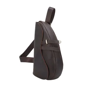 Brown Leather Saddle Bag