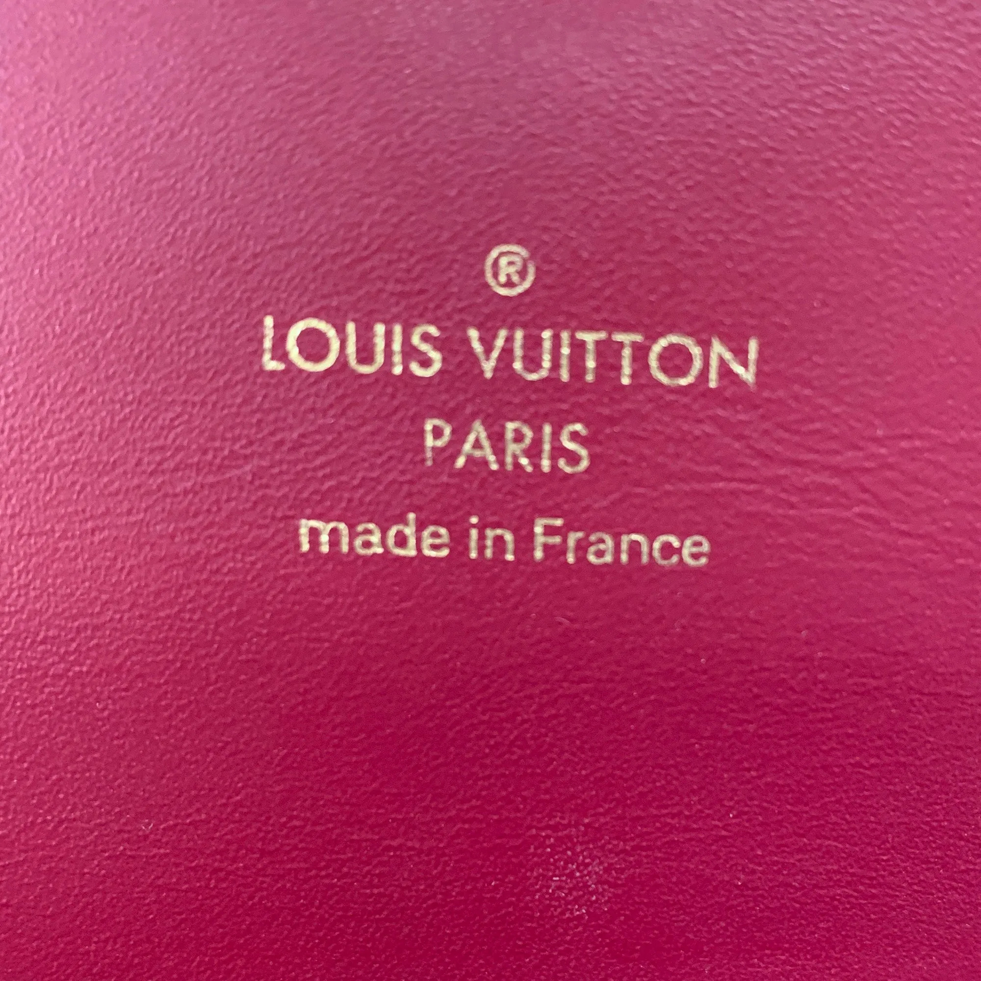 Brown Louis Vuitton Monogram Flore Wallet On Chain