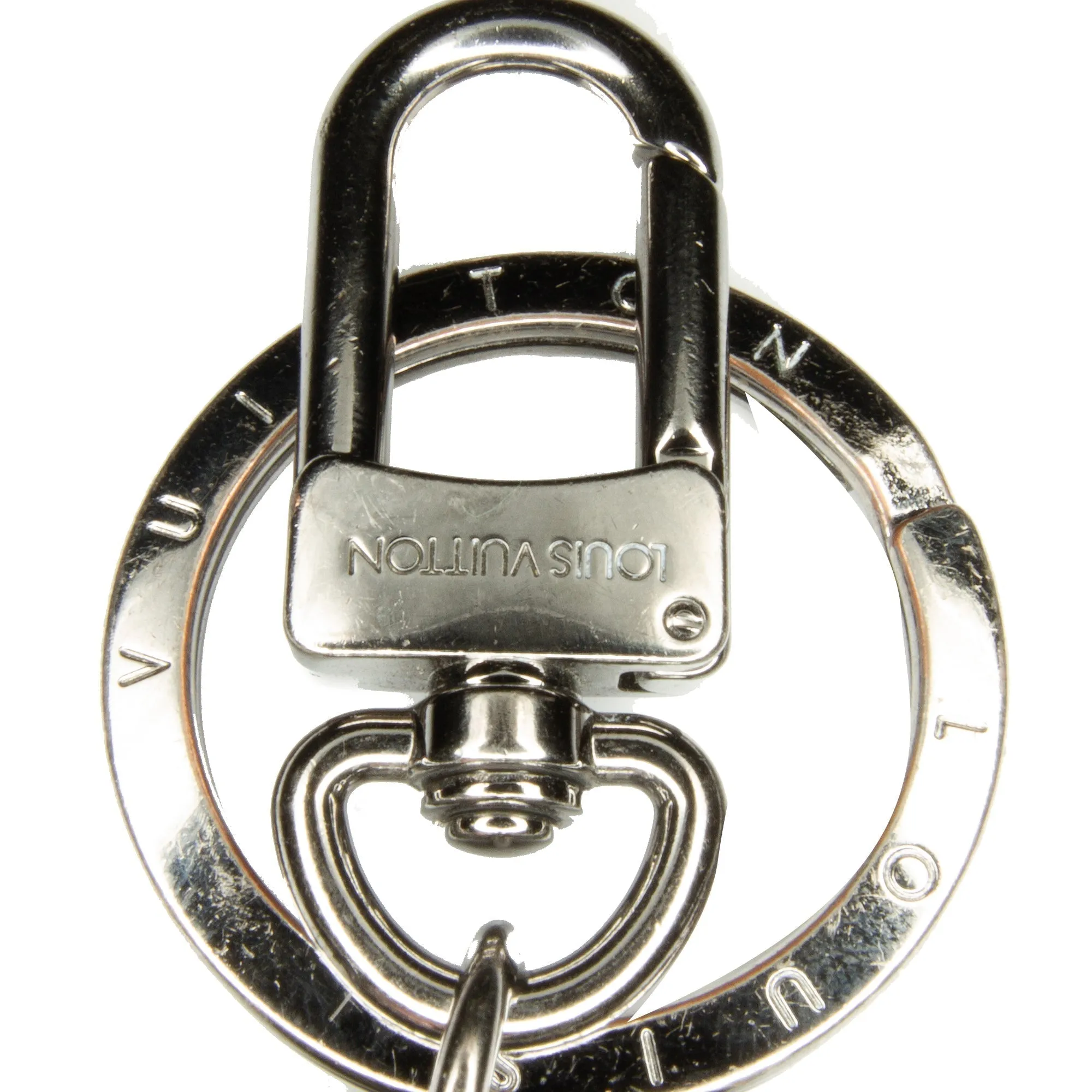 Brown Louis Vuitton Monogram Illustre Logos Bag Charm Key Chain