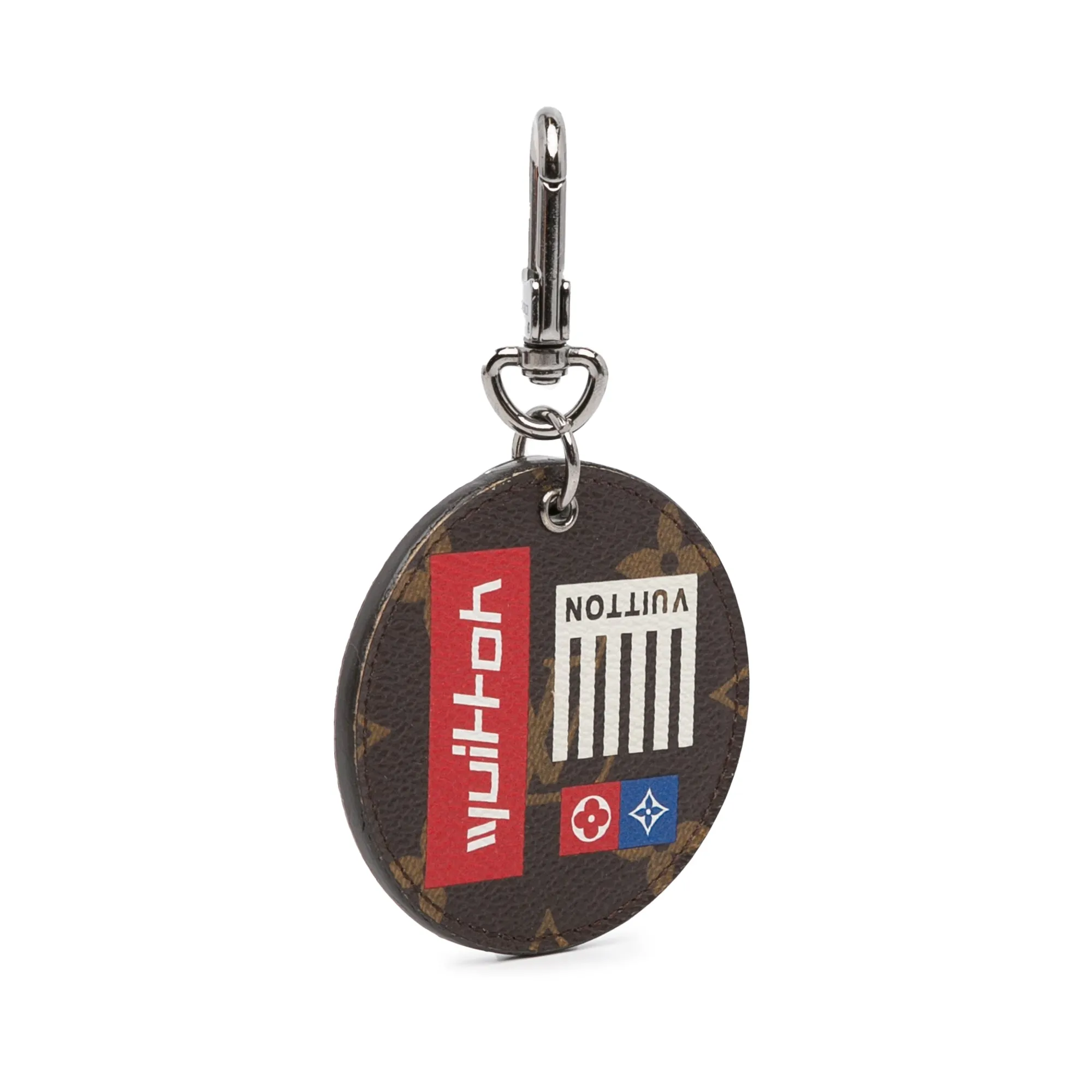 Brown Louis Vuitton Monogram Illustre Logos Bag Charm Key Chain