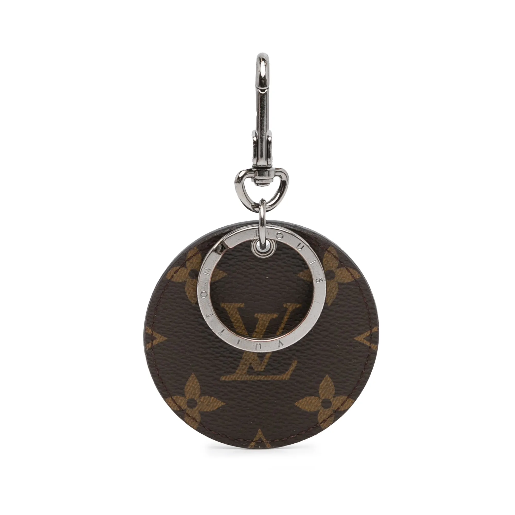 Brown Louis Vuitton Monogram Illustre Logos Bag Charm Key Chain