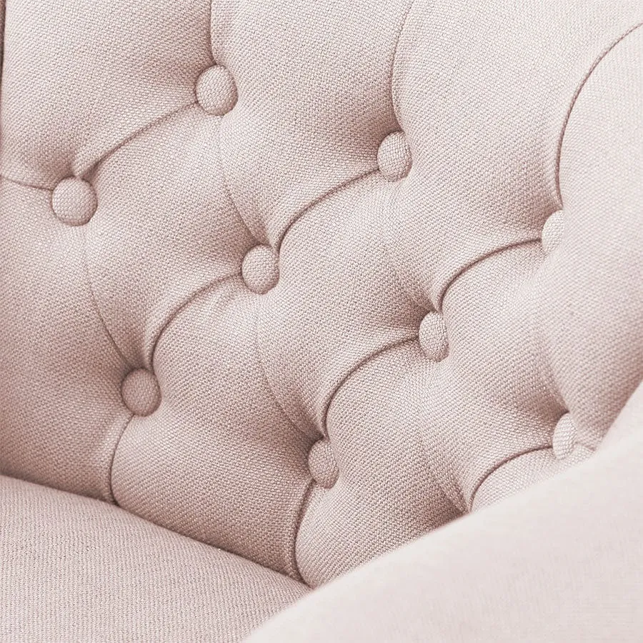 Cabriole Elizabeth Chair Dusty Pink