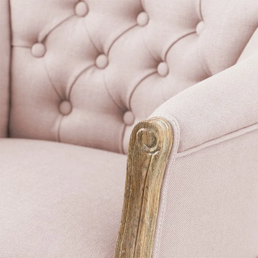 Cabriole Elizabeth Chair Dusty Pink
