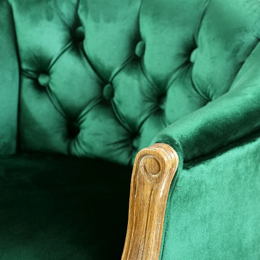 Cabriole Elizabeth Chair Emerald