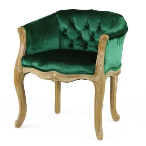 Cabriole Elizabeth Chair Emerald