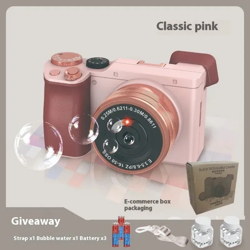 Camera Bubble Machine Gift Box Automatic Children's Toys