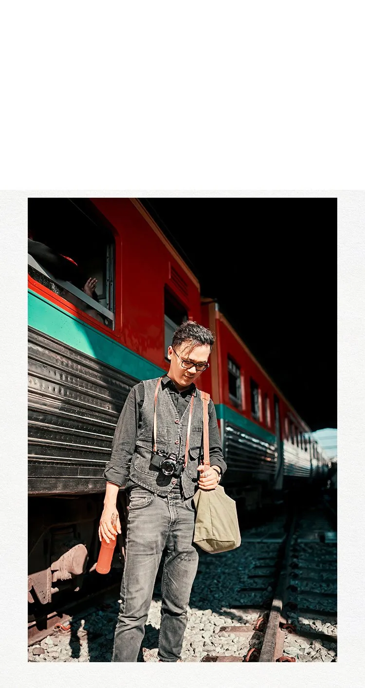 Canvas Cool Mens Green Side Bags Canvas Leather Messenger Bags Canvas Travel Courier Bag for Men