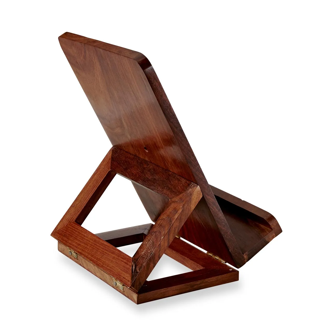 Carved Rosewood Tablet and Book Easel