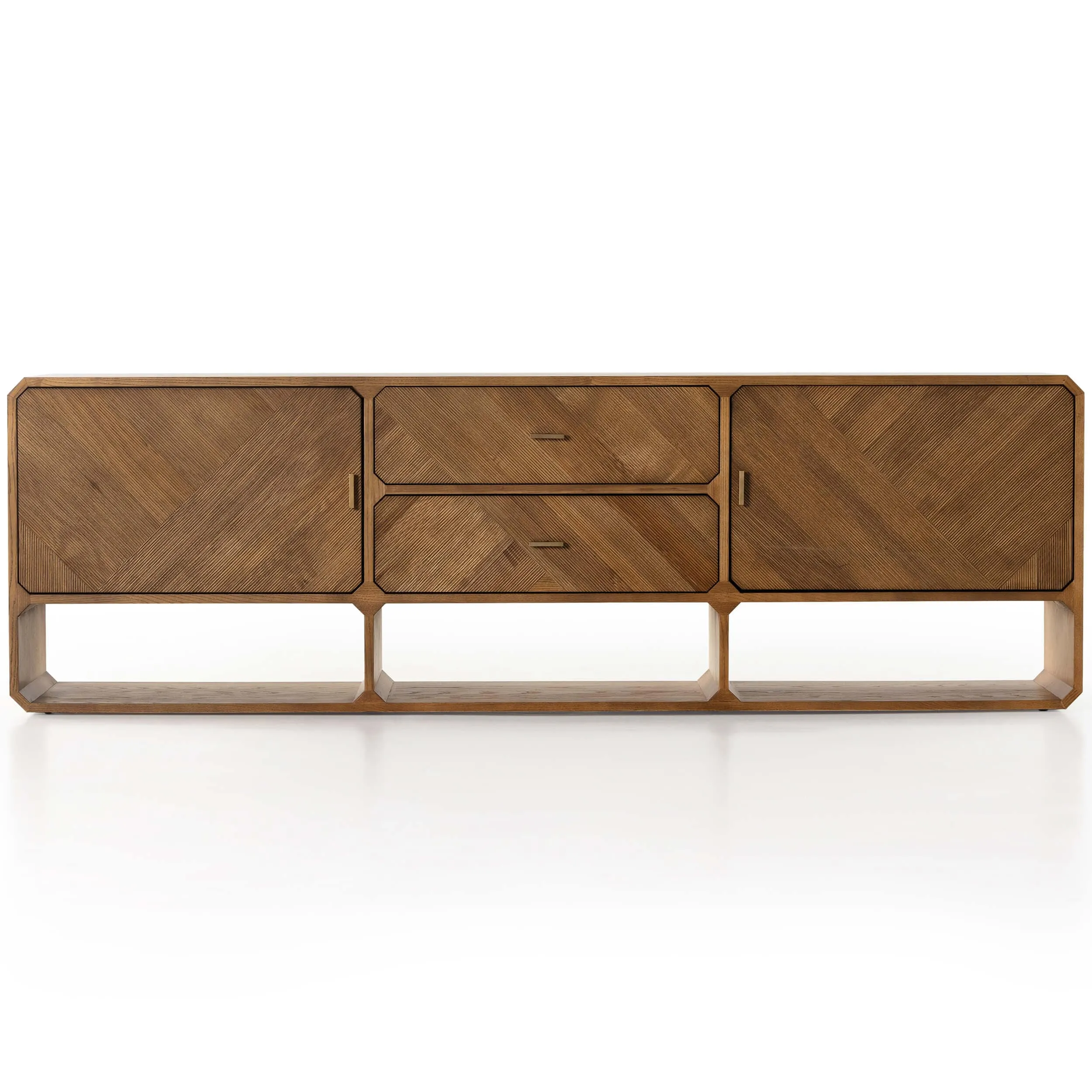 Caspian Media Console, Natural Ash