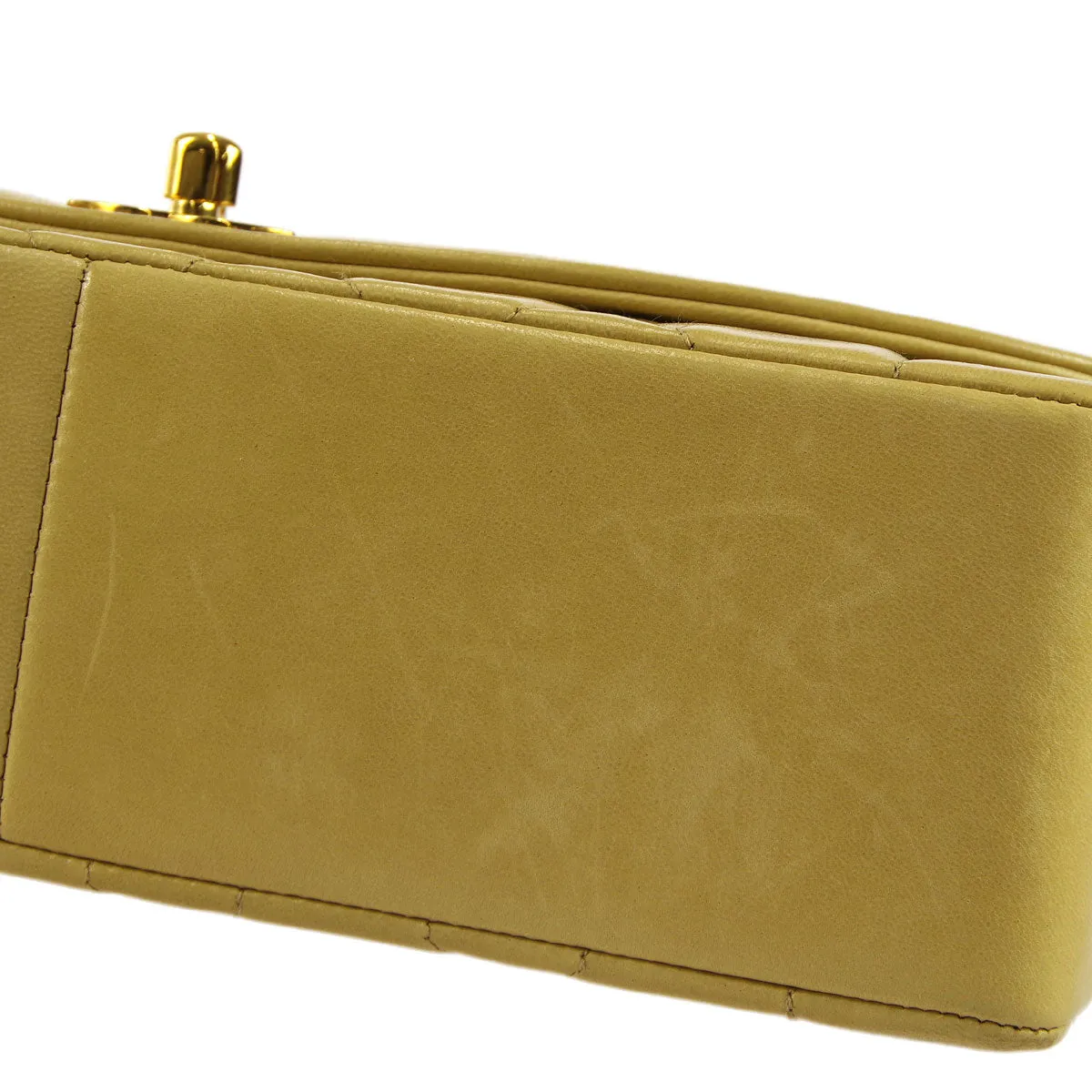 Chanel * 1991-1994 Beige Lambskin Medium Diana Shoulder Bag