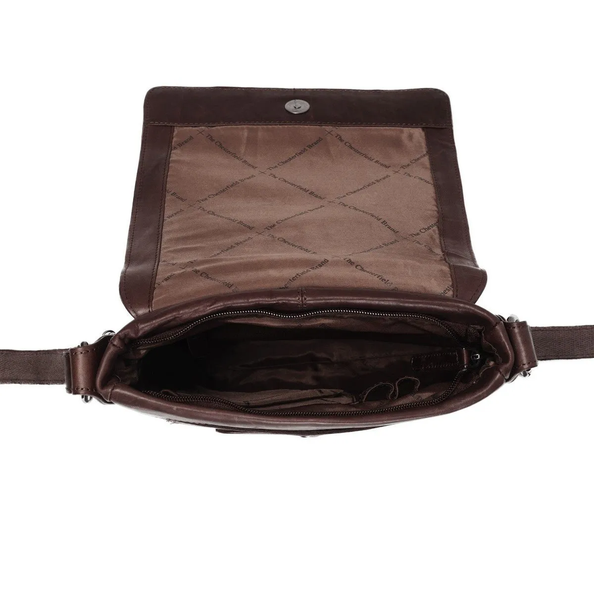 Chesterfield Bodin Leather Shoulder Bag | Brown