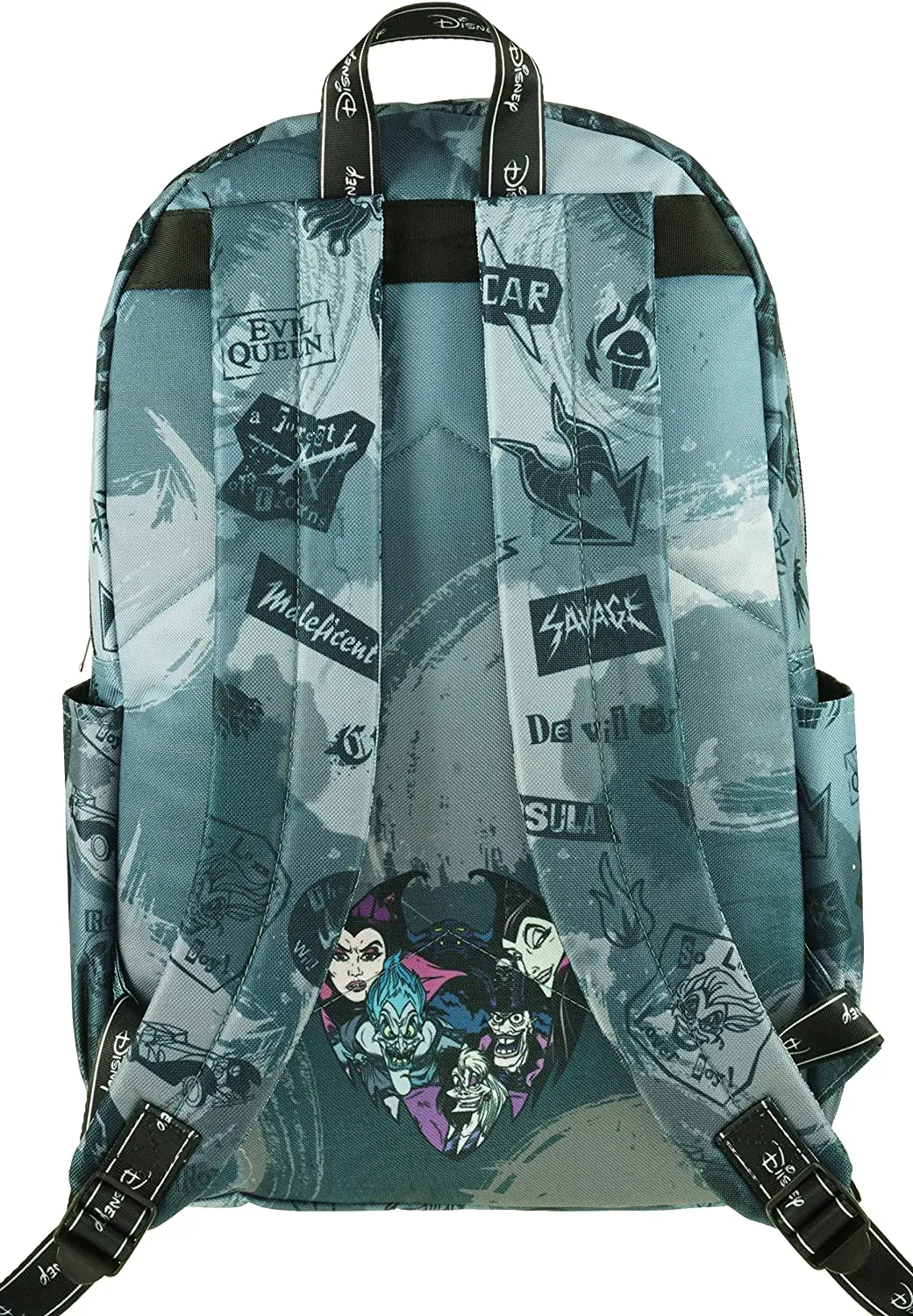 Classic Disney Villains Backpack with Laptop Compartment for School, Travel, and Work (Villains)