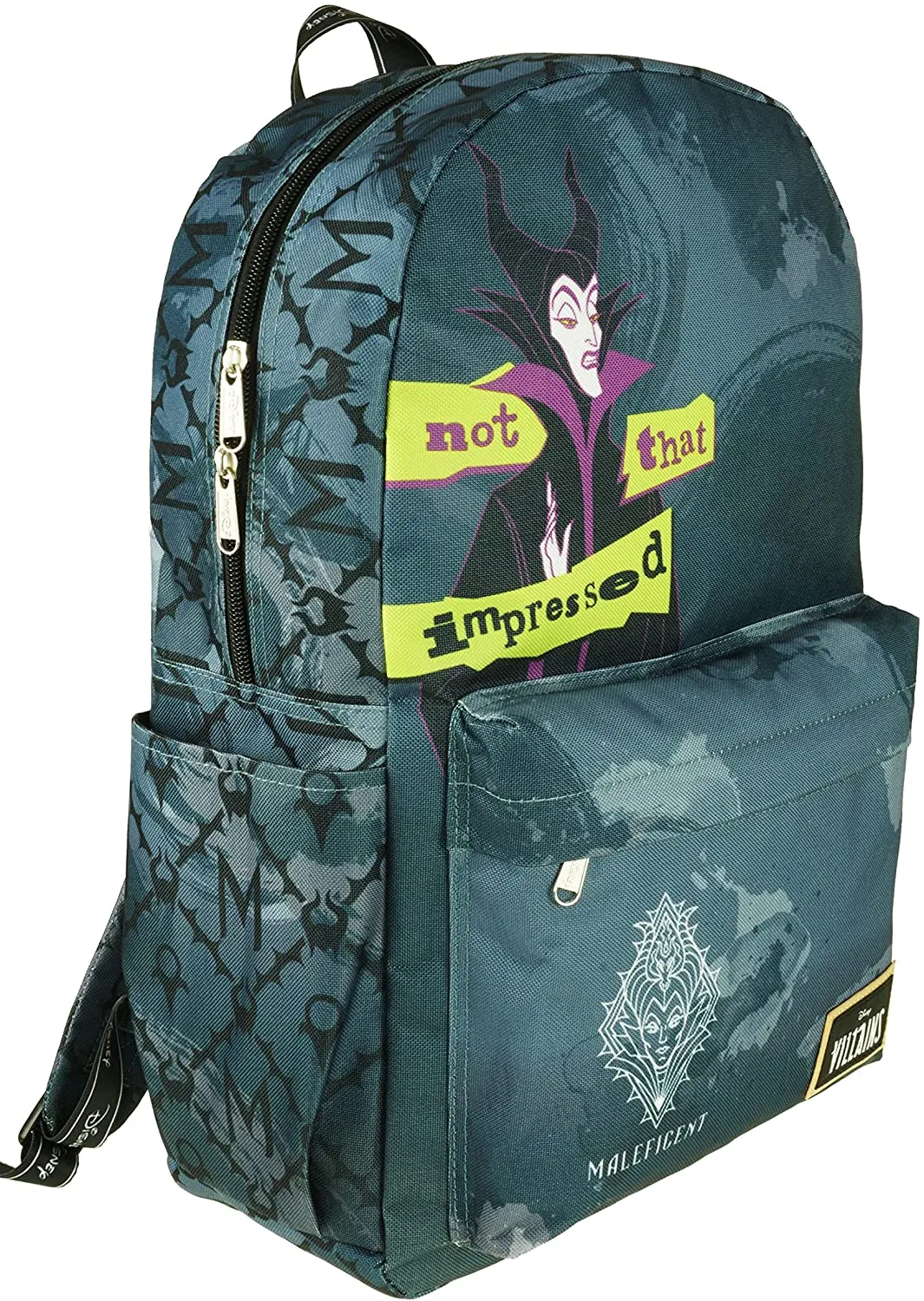 Classic Disney Villains - Maleficent Backpack with Laptop Compartment for School (Maleficent)