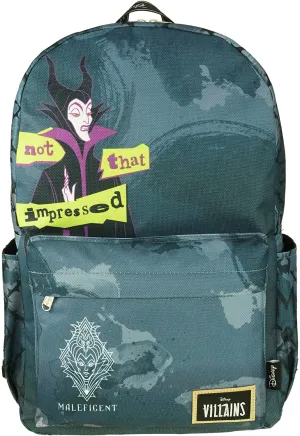 Classic Disney Villains - Maleficent Backpack with Laptop Compartment for School (Maleficent)