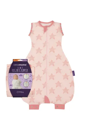 Clevamama 3 in 1 Nite Nite Romper & Sleeping Bag 0-9 Month
