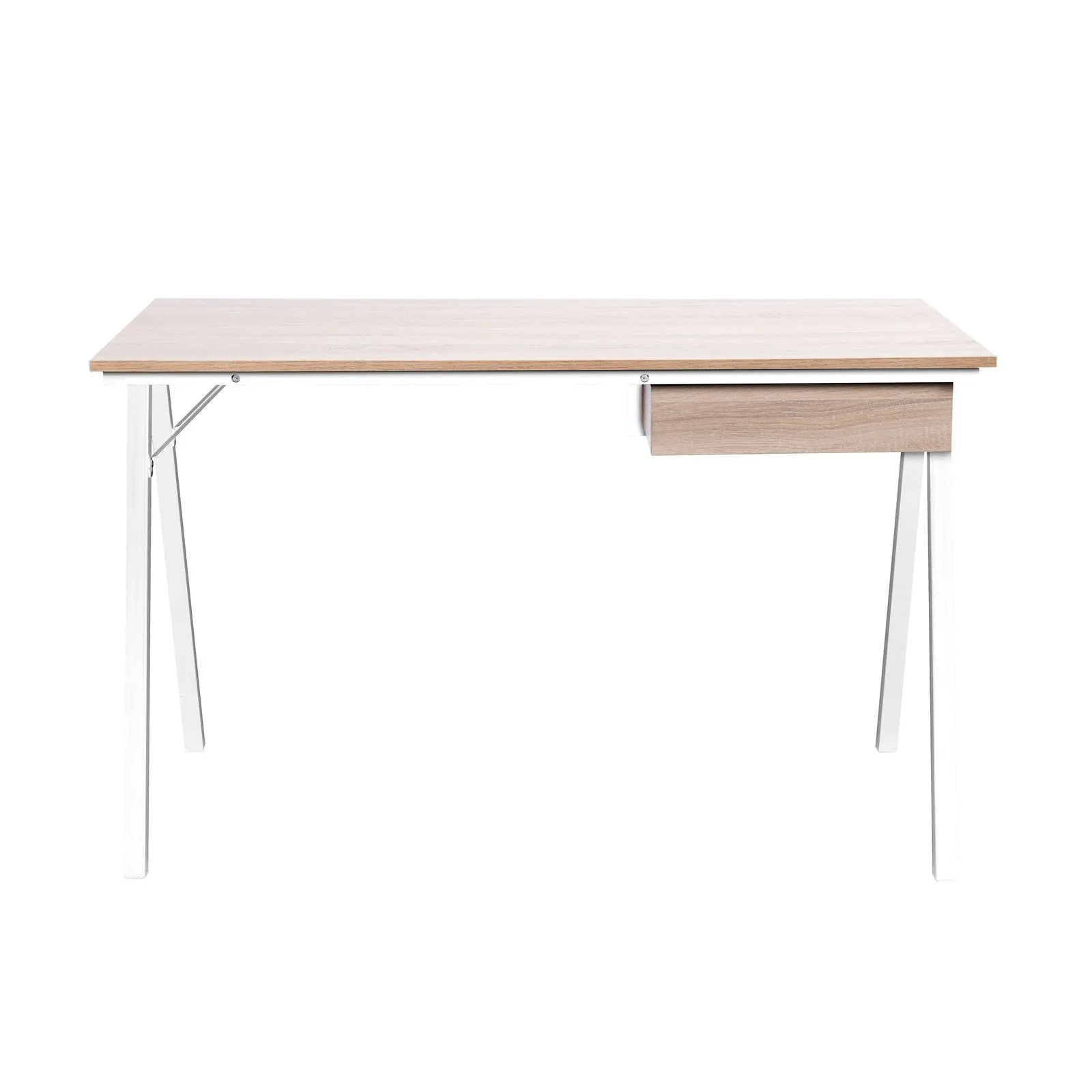 Compact Workstation with Suspended Underdesk Drawer