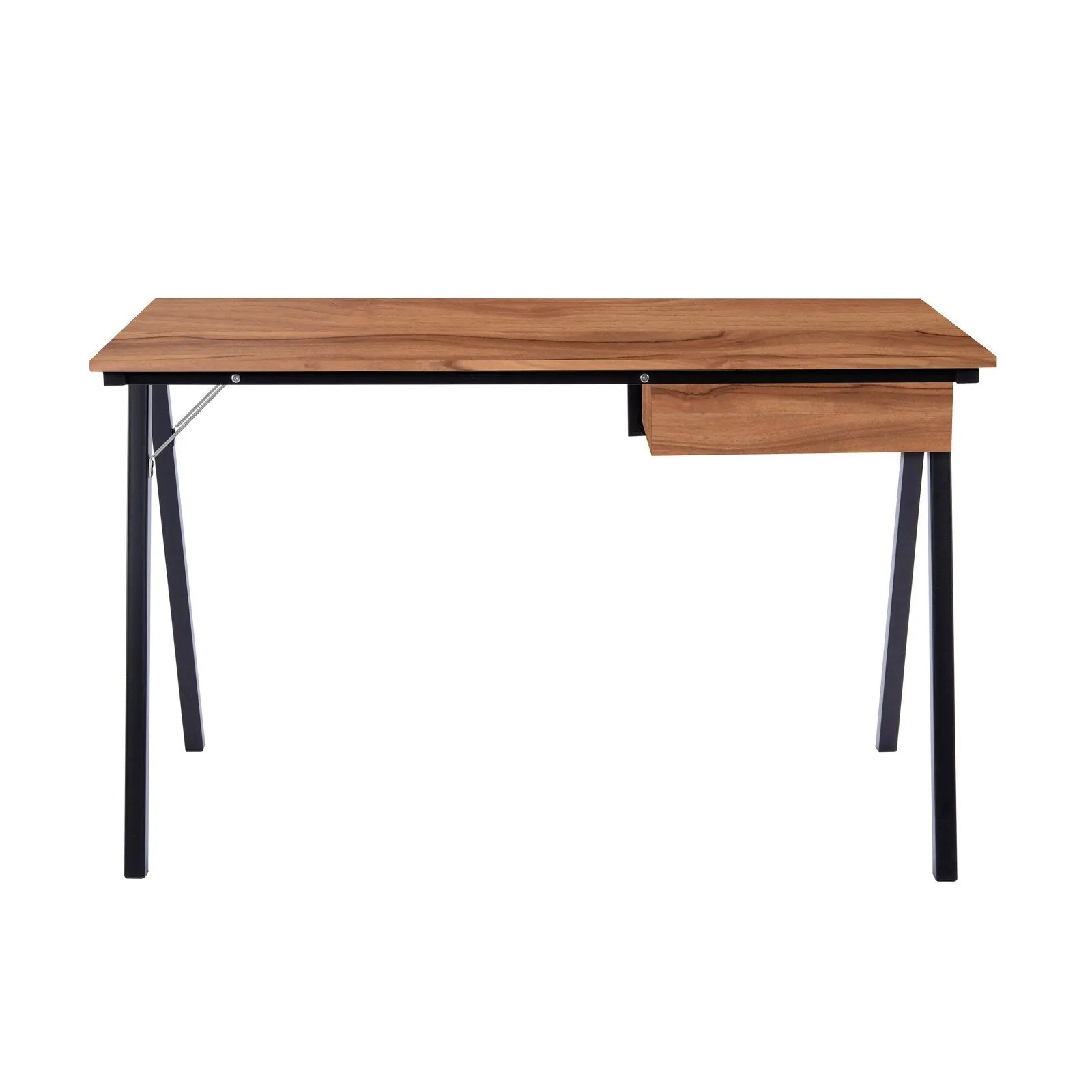 Compact Workstation with Suspended Underdesk Drawer