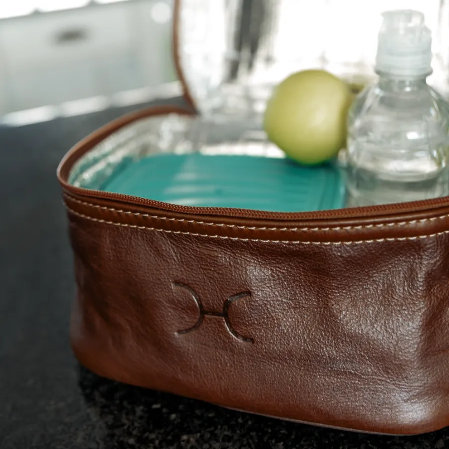 Corporate Mini Decker Cooler Bag Leather