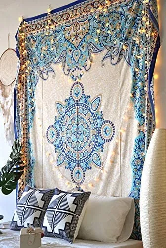 Creme Medallion Tapestry
