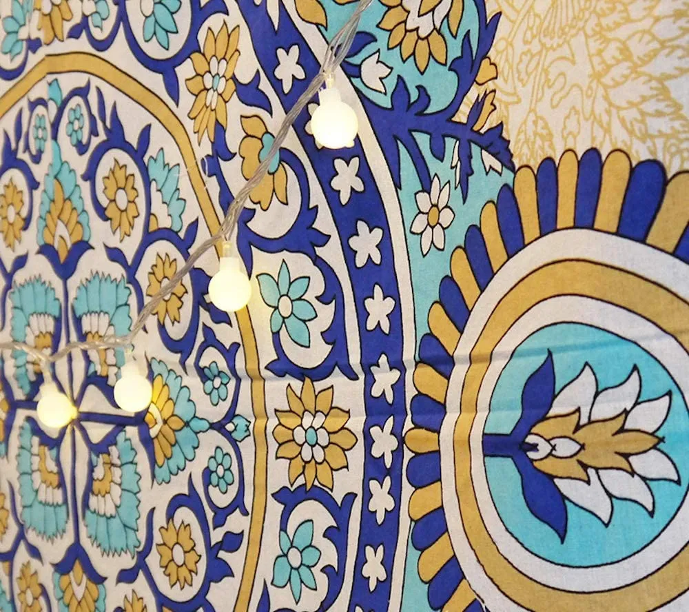 Creme Medallion Tapestry
