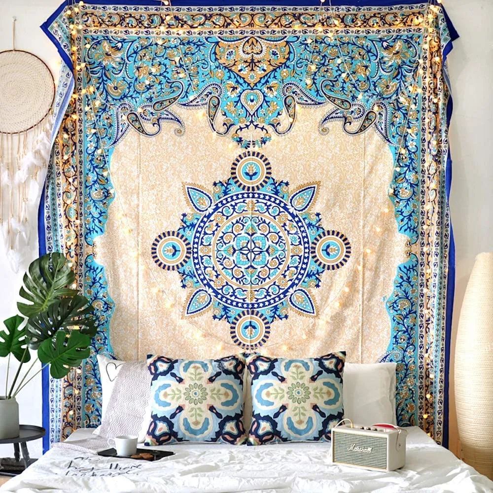 Creme Medallion Tapestry