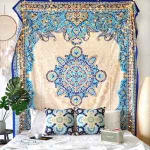 Creme Medallion Tapestry